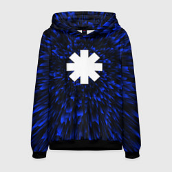 Толстовка-худи мужская Red Hot Chili Peppers blue energy, цвет: 3D-черный
