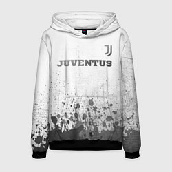 Толстовка-худи мужская Juventus - white gradient посередине, цвет: 3D-черный