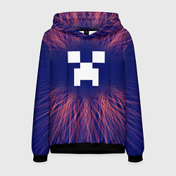 Толстовка-худи мужская Minecraft red energy, цвет: 3D-черный