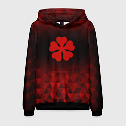 Толстовка-худи мужская Black Clover red poly, цвет: 3D-черный