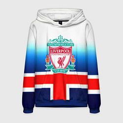 Толстовка-худи мужская Liverpool Англия, цвет: 3D-синий