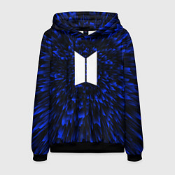 Толстовка-худи мужская BTS blue energy, цвет: 3D-черный