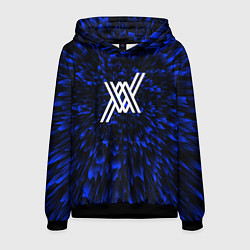 Толстовка-худи мужская Darling in the FranXX blue energy, цвет: 3D-черный