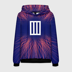 Толстовка-худи мужская Paramore red energy, цвет: 3D-черный