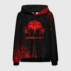 Толстовка-худи мужская Король и Шут - red gradient, цвет: 3D-черный