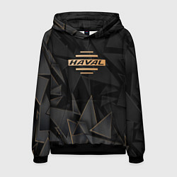 Толстовка-худи мужская Haval golden poly, цвет: 3D-черный