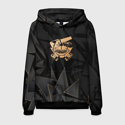 Толстовка-худи мужская Tokyo Ghoul golden poly, цвет: 3D-черный