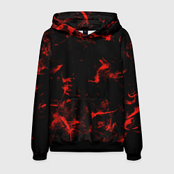 Толстовка-худи мужская Color red black, цвет: 3D-черный
