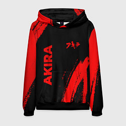 Толстовка-худи мужская Akira - red gradient вертикально, цвет: 3D-черный