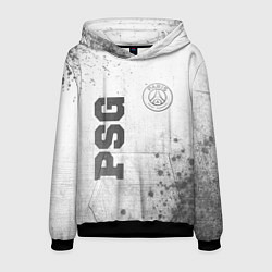 Толстовка-худи мужская PSG - white gradient вертикально, цвет: 3D-черный