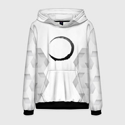 Толстовка-худи мужская Demon Slayer white poly, цвет: 3D-черный