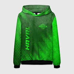 Толстовка-худи мужская Haval - green gradient вертикально, цвет: 3D-черный