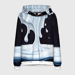 Толстовка-худи мужская Молочная текстура, цвет: 3D-белый