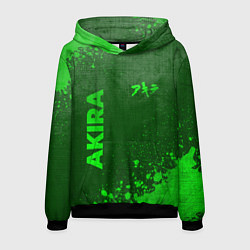 Толстовка-худи мужская Akira - green gradient вертикально, цвет: 3D-черный
