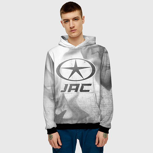 Мужская толстовка JAC - white gradient / 3D-Черный – фото 3
