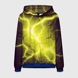 Толстовка-худи мужская Color yellow black, цвет: 3D-синий