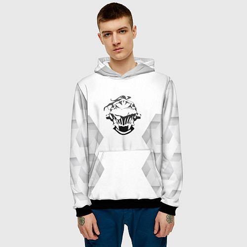 Мужская толстовка Goblin Slayer white poly / 3D-Черный – фото 3