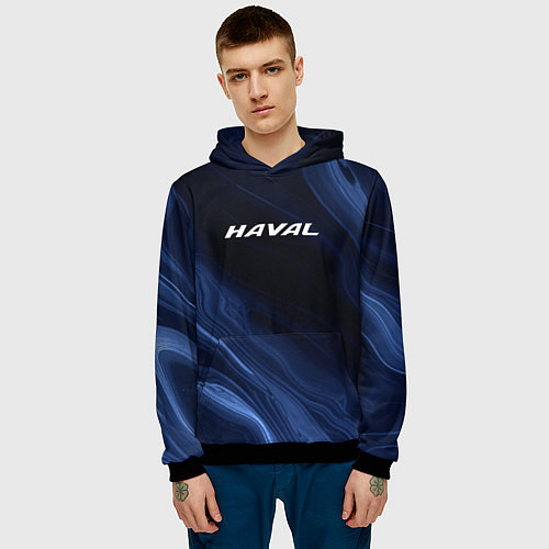 Мужская толстовка Haval тёмно-синий / 3D-Черный – фото 3