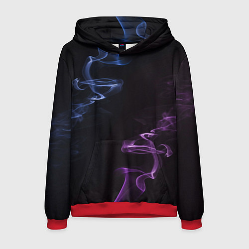 Мужская толстовка Color black blue pink / 3D-Красный – фото 1