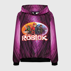 Толстовка-худи мужская Roblox пероснажи, цвет: 3D-черный
