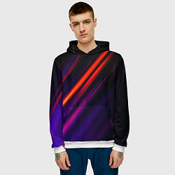 Толстовка-худи мужская Multicolored, цвет: 3D-белый — фото 2