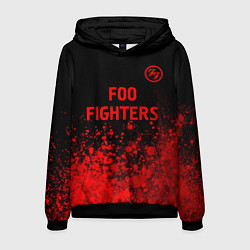 Толстовка-худи мужская Foo Fighters - red gradient посередине, цвет: 3D-черный