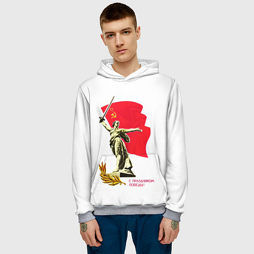Мужская толстовка Праздник победы / 3D-Меланж – фото 3