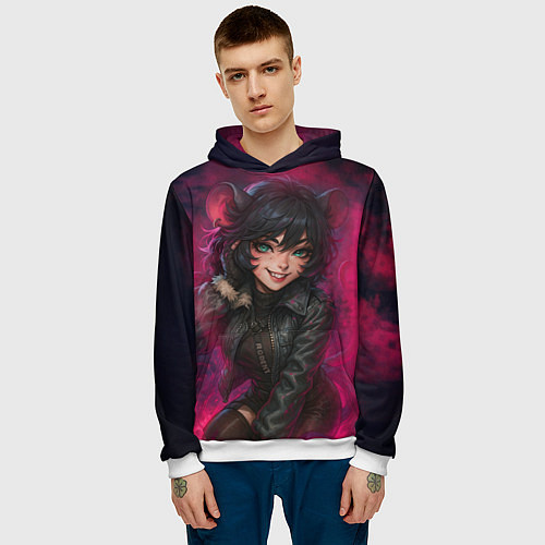 Мужская толстовка Джейн Доу реализм из ззз / 3D-Белый – фото 3