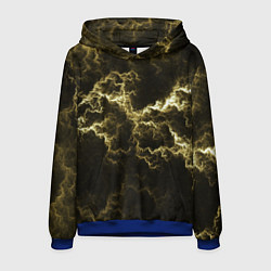 Толстовка-худи мужская Lightning yellow, цвет: 3D-синий