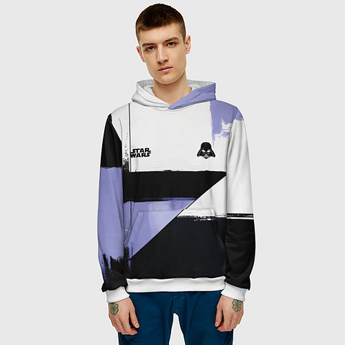 Мужская толстовка Дарт Вейдер Звездные войны / 3D-Белый – фото 3