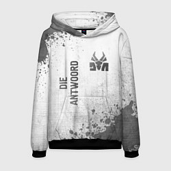 Толстовка-худи мужская Die Antwoord - white gradient вертикально, цвет: 3D-черный