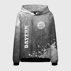 Толстовка-худи мужская Bayern - grey gradient вертикально, цвет: 3D-черный