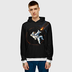 Толстовка-худи мужская Маг в открытом космосе, цвет: 3D-белый — фото 2
