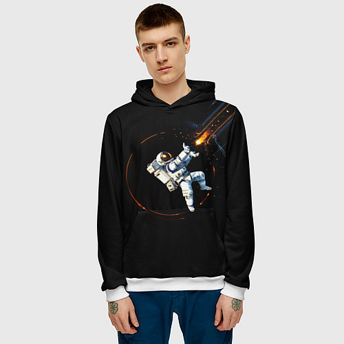 Мужская толстовка Маг в открытом космосе / 3D-Белый – фото 3