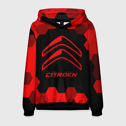 Толстовка-худи мужская Citroen - red gradient, цвет: 3D-черный
