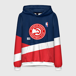 Толстовка-худи мужская Atlanta Hawks NBA basketball, цвет: 3D-белый