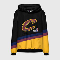 Толстовка-худи мужская Cleveland Cavaliers NBA basketball, цвет: 3D-черный