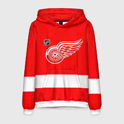 Толстовка-худи мужская Detroit Red Wings hockey, цвет: 3D-белый