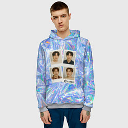 Толстовка-худи мужская Astro четыре фото, цвет: 3D-меланж — фото 2