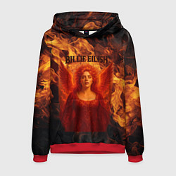 Толстовка-худи мужская Билли Айлиш из огня, цвет: 3D-красный
