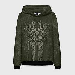 Толстовка-худи мужская Хранитель леса, цвет: 3D-черный