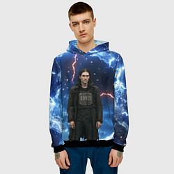 Толстовка-худи мужская Bones в именном бронежилете, цвет: 3D-черный — фото 2