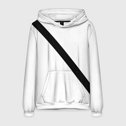 Толстовка-худи мужская Ремень безопасности пассажирский, цвет: 3D-белый
