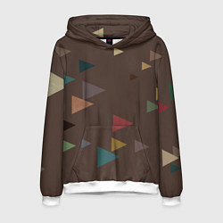 Толстовка-худи мужская Осень палитра глубокий лес, цвет: 3D-белый