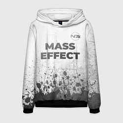 Толстовка-худи мужская Mass Effect - white gradient посередине, цвет: 3D-черный