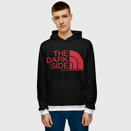 Мужская толстовка The darkside / 3D-Белый – фото 3