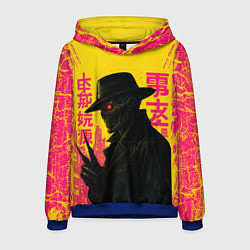 Толстовка-худи мужская Фредди Крюгер - киберпанк, цвет: 3D-синий