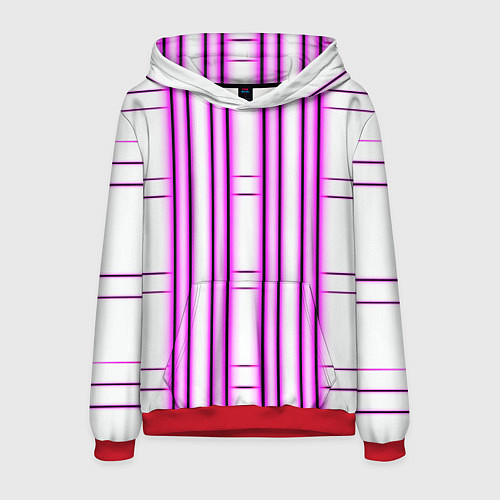 Мужская толстовка Neon pink / 3D-Красный – фото 1