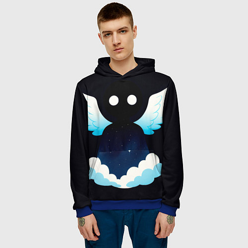 Мужская толстовка Воплощение космоса / 3D-Синий – фото 3