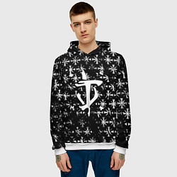 Толстовка-худи мужская Doom x farcry game, цвет: 3D-белый — фото 2